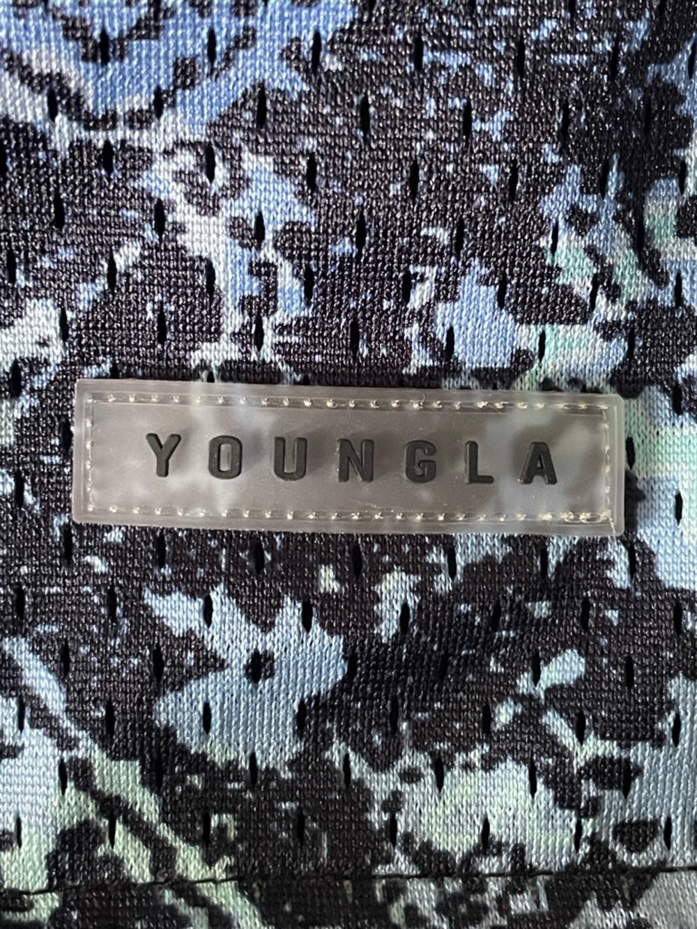 Men's YoungLA Persian Rug Reversible Shorts, Blue Rug Large - Picture 5 of 11
